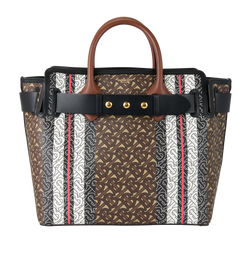 The Medium Monogram Stipe-E, Canvas, Brown/Black, MII, 3*